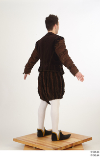  Photos Man in Historical Dress 23 16th century Historical clothing a poses brown suit whole body 0006.jpg